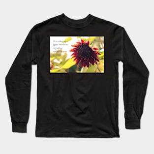 Ending Soul Violence/Red Sunflower Long Sleeve T-Shirt